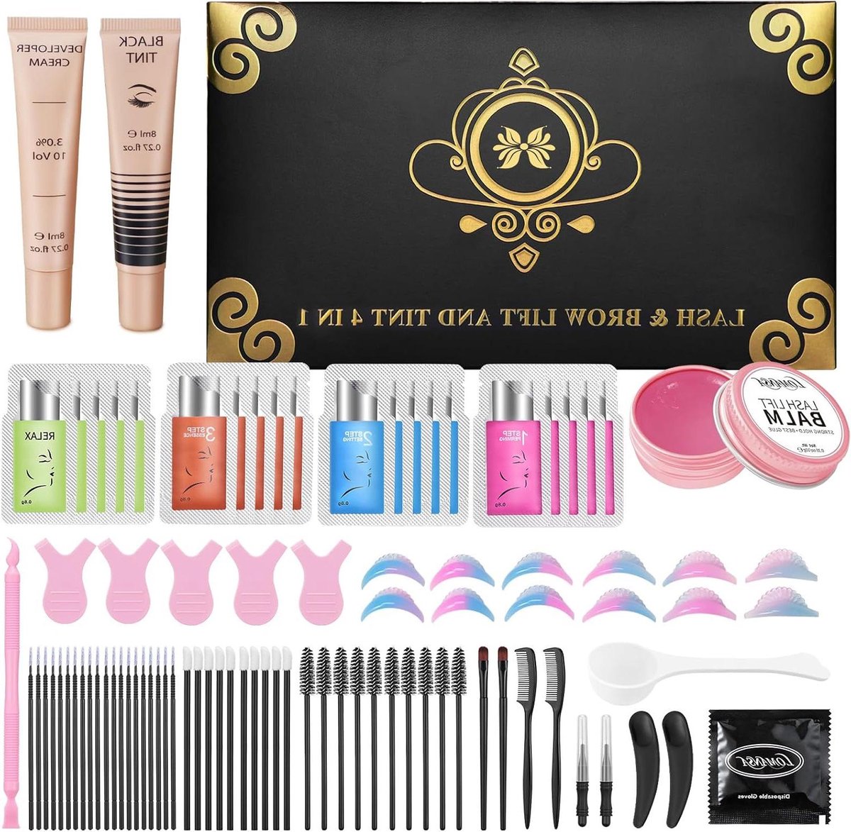 Wimperlift Kit - Wimper Perm - Salon Gebruik - 2-in-1 Wimper Lift - 6 Maten Pads - Niet Van Toepassing