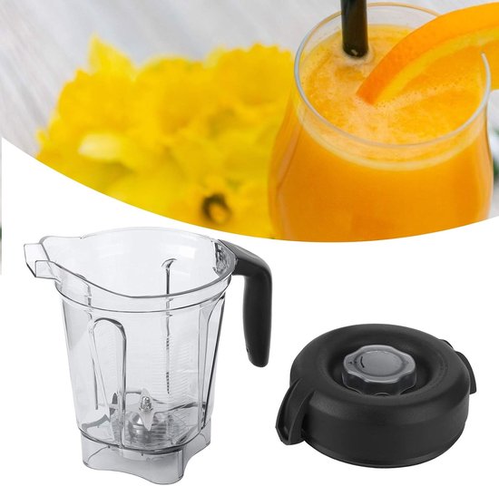 SnelShoppen - Food Chopper, Voedselverwerker, Transparante Blender Kom met Vervangende Mesdeksel, Geschikt voor 64oz Container, Ideaal voor Keuken, Ba — afbeelding 3