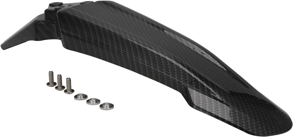 Spatbord voor Carbon Fiber Dirt Bike Voorspatbord Kunststof voor Light Bee Surron Sur-Ron Elektrische Fiets Zwart