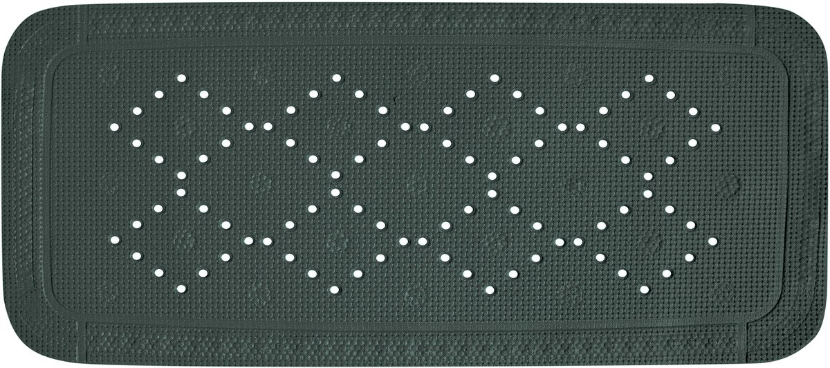 Spirella Alaska Badmat Antislip - Badkuip Mat Antislip met Textuur - Badkamer Antislip Mat Donkergroen - 91 x 36 cm