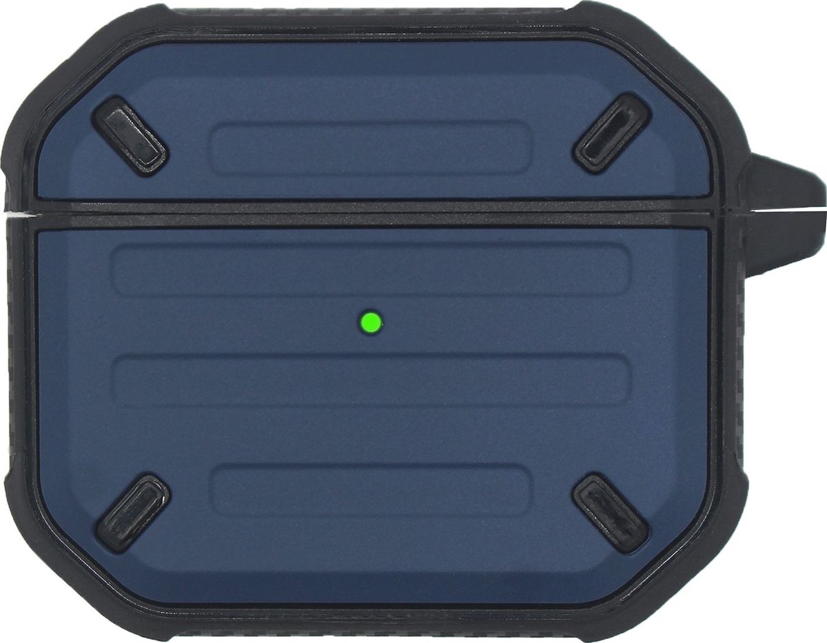 Mobigear Hoesje geschikt voor Apple AirPods 3 Hoesje Flexibel Siliconen | Mobigear Armor - Blauw
