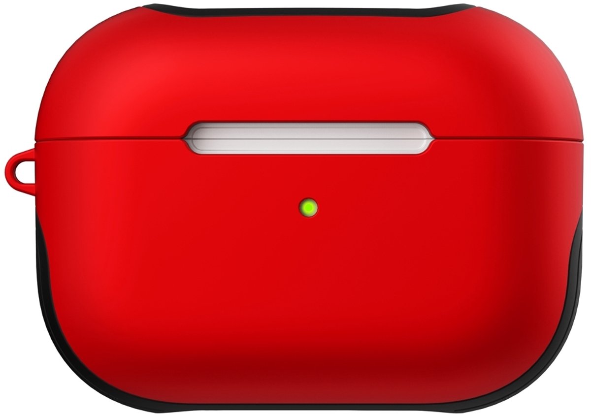 Mobigear Hoesje geschikt voor Apple AirPods Pro 1 Hardcase Hoesje | Mobigear FrosteD - Rood