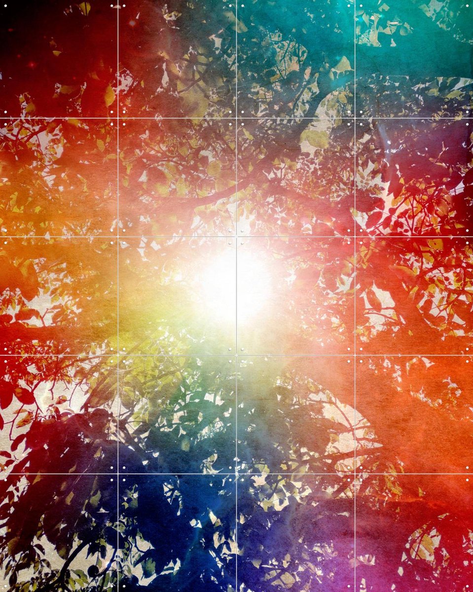IXXI Sunshine, Angelo Cerantola - 80 x 100 cm - Gratis ophangtool - Grote wanddecoratie en posters - Gemengde Technieken, Modern, Kleurrijk