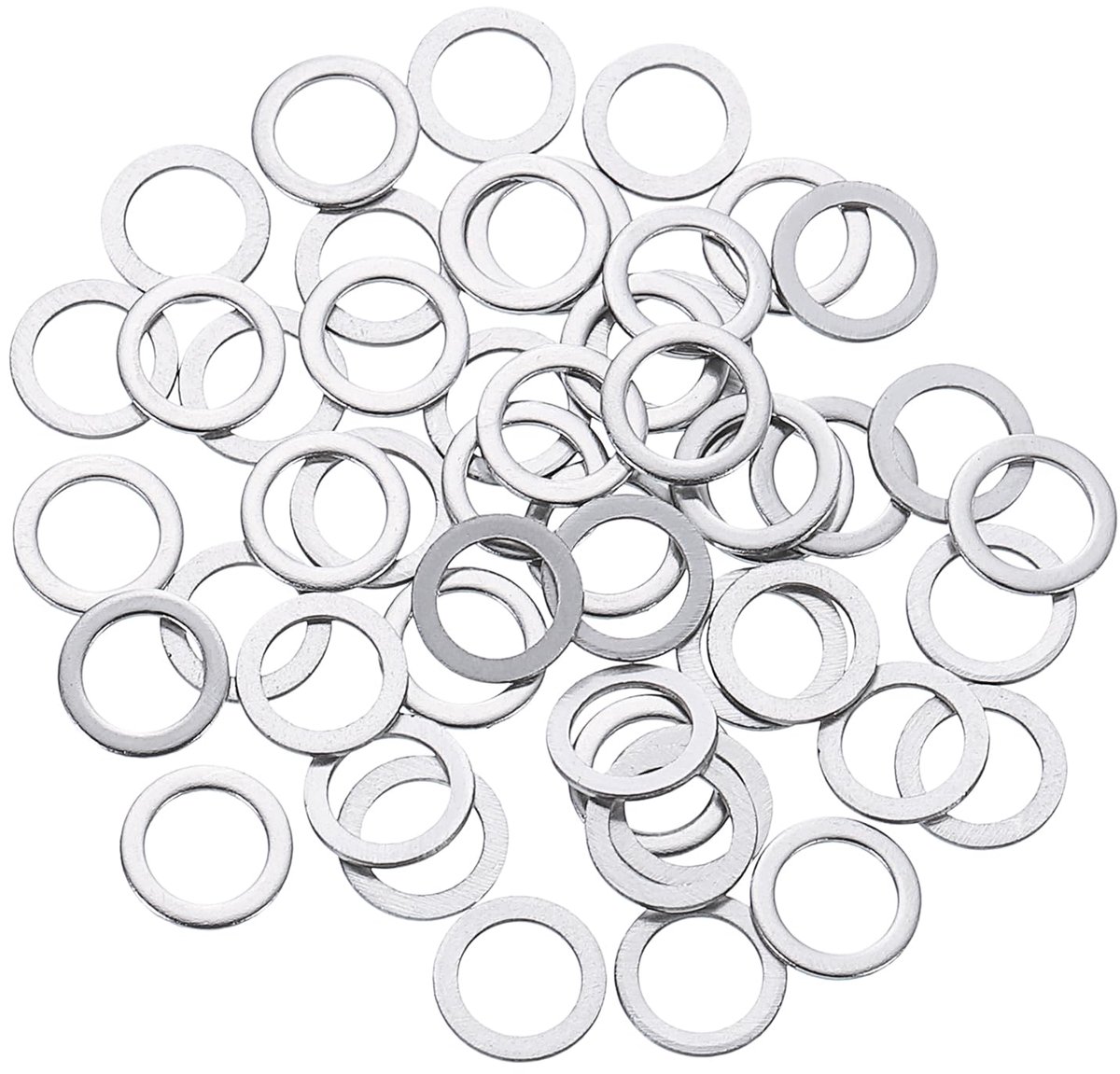 M4 platte sluitringen van roestvrij staal 304, 50 stuks, 4 x 6 x 0,5 mm, platte afstandhouders voor boutenschroeven, elektronische reparaties, auto-industrie