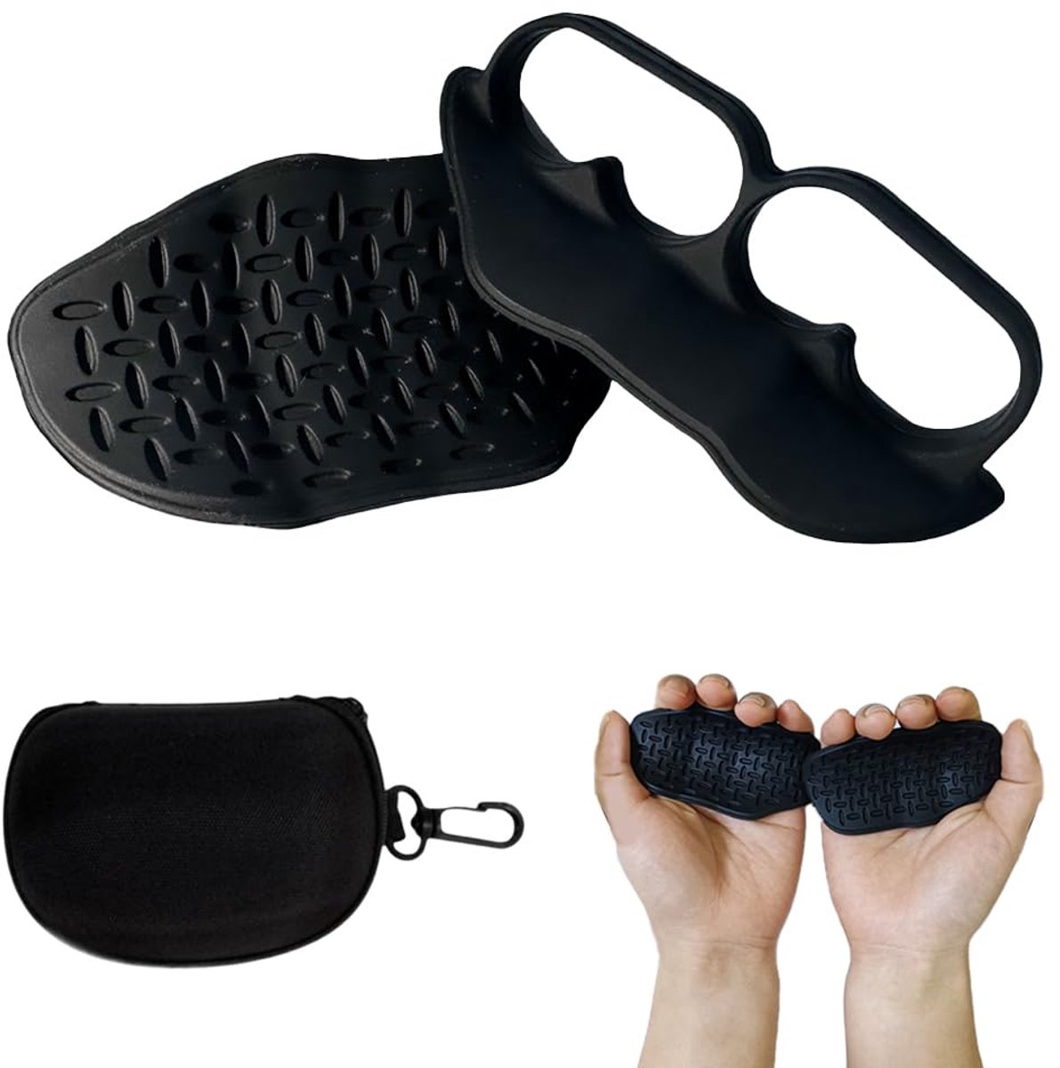 1 paar FitGrips, Griphulpen, krachtsport, grippads, gym, siliconen workout gym, handschoenen, grip-kussen, krachtsport, pullup & DIP, grippads, krachttraining, gewichtheffen, gym