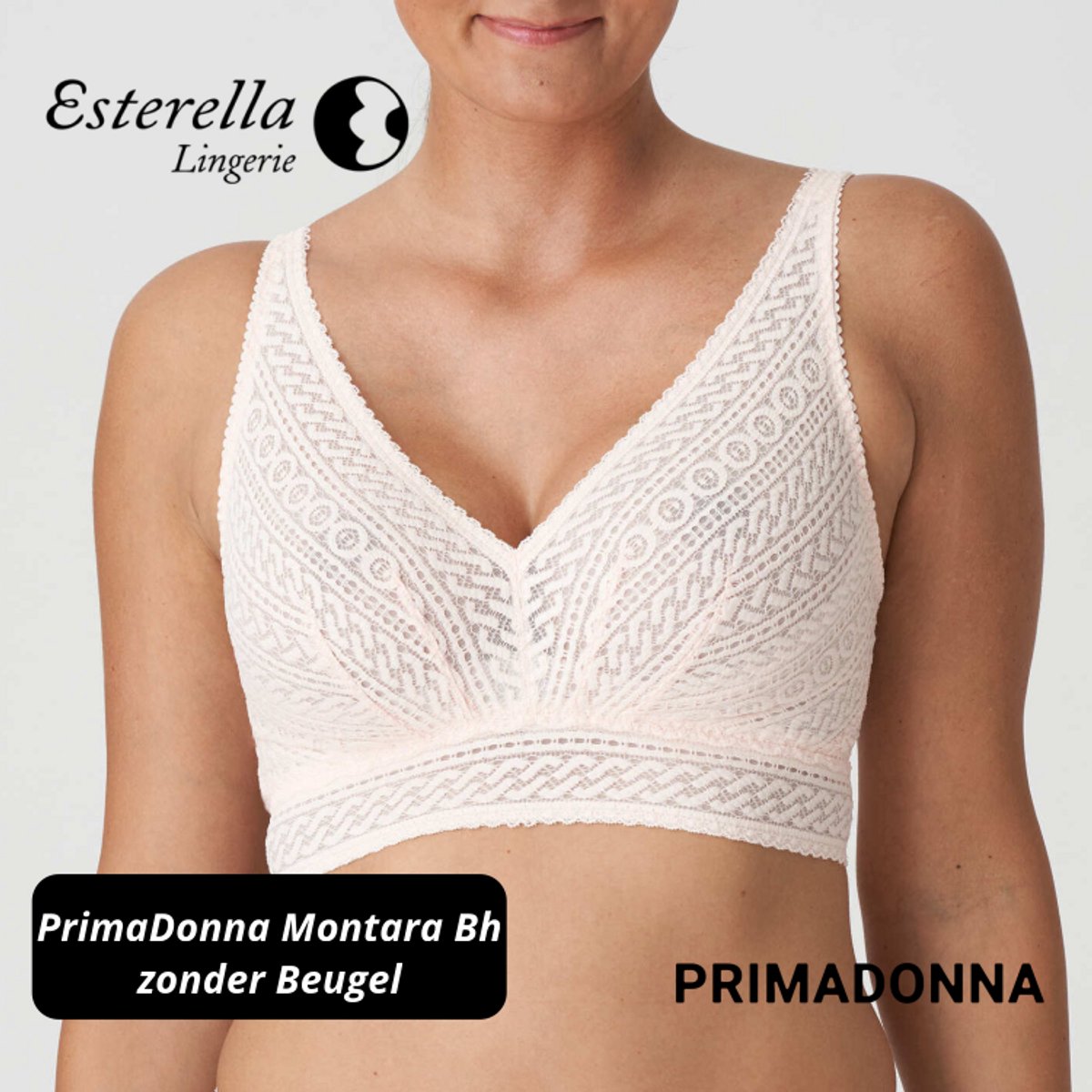 PrimaDonna Montara zonder Beugel 0163386 Crystal Pink - maat EU 80F / FR Roze