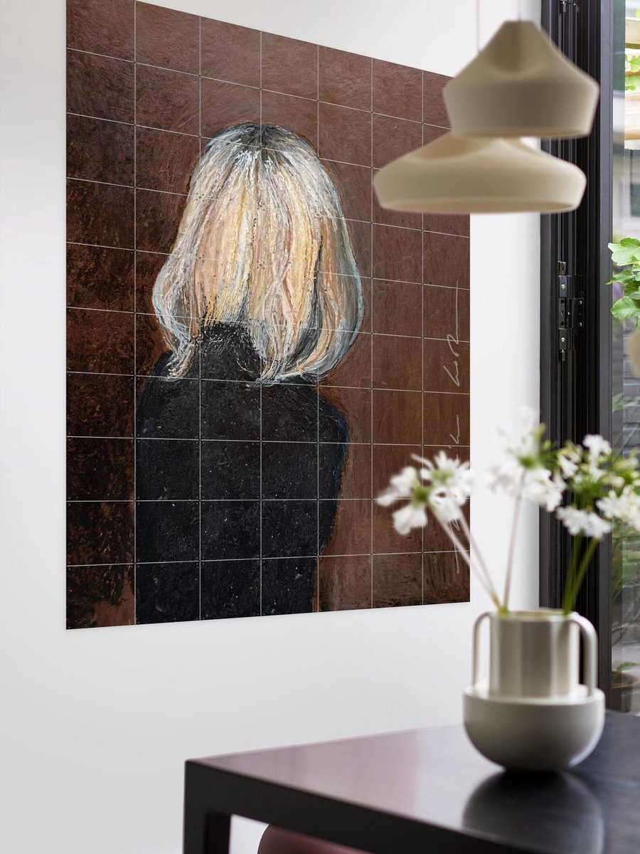 IXXI Blonde, Maaike Koster & My Deer Art Shop - 60 x 80 cm - Gratis ophangtool - Grote wanddecoratie en posters - Schilderijen, Realisme, Modern