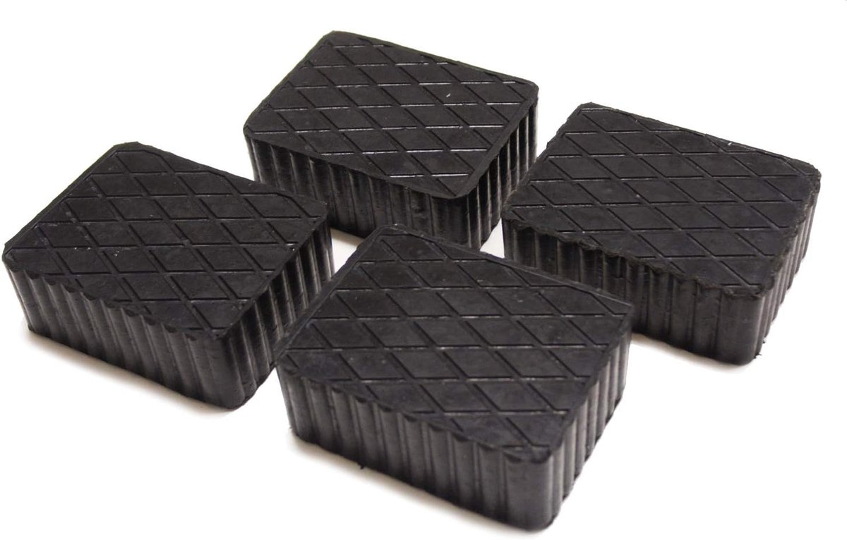 4st Universele Rubberen Blokken voor Hefbruggen, Afmetingen: 160x120x20/30/40/60/70/80, 120x120x35mm | Rubberblokken Kit met BEST-GRIP Technologie (4 X B070)
