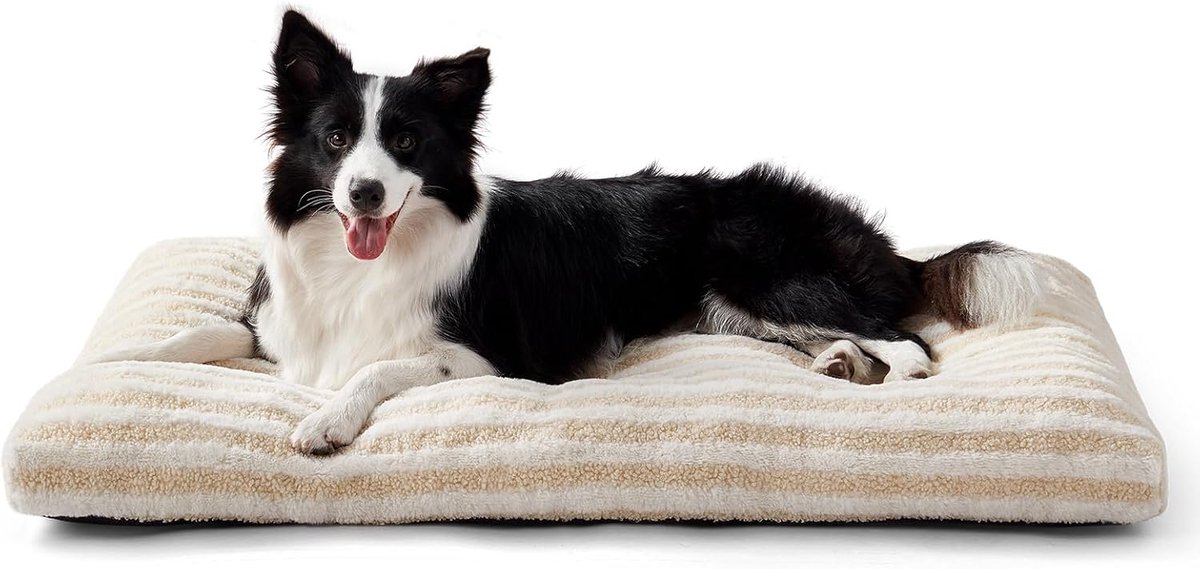 Hondenmand voor Middelgrote Honden, Wasbaar Hondenkussen Zacht en Donzig, Ademend Hondenbed Antislip, Pluche Hondenmat, 75x55x9cm