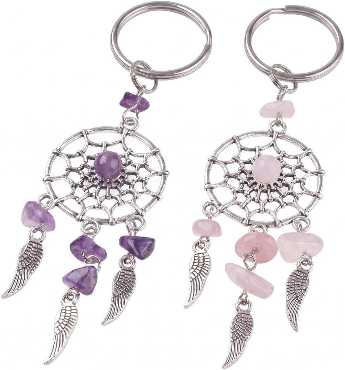 2 Stuks Dream Catcher Sleutelhanger, Transparante, Glanzende, Chique En Elee, Prachtige Rugzak Decoratie, Kerst Verjaardagscadeaus.