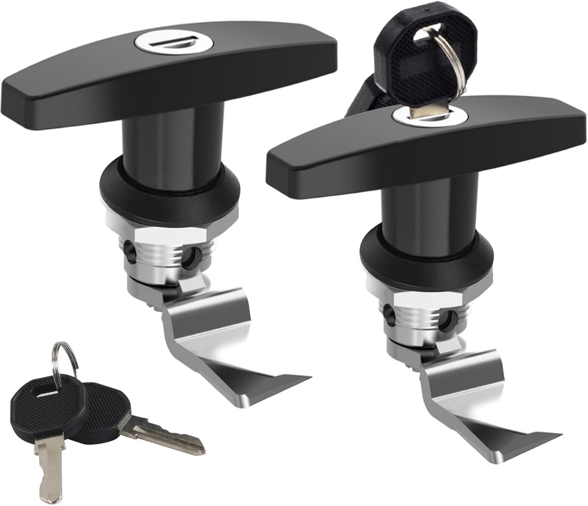 2 stuks caravanslot met sleutel Achter garagedeur bevestiging draaigrijl kastslot voor luifel Maritiem boot garagedeur