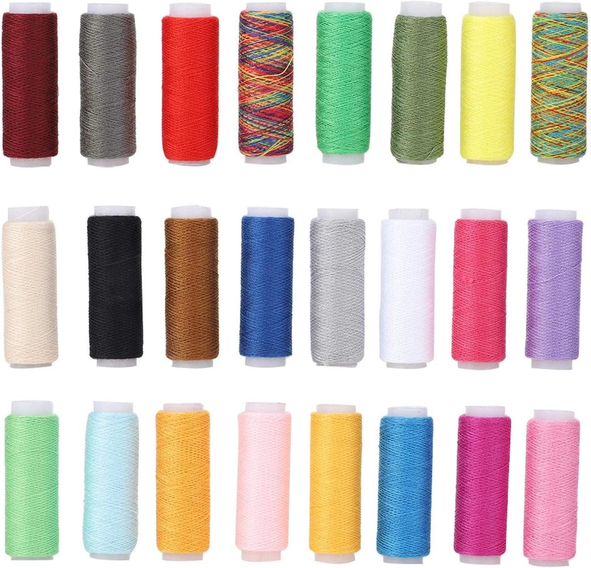 24 Kleuren Gewaxt Draadkoord, DIY Handwerk Snaarspoel Elegante Decoratie voor Kralen Sieraden Armbanden, Leer Ambacht