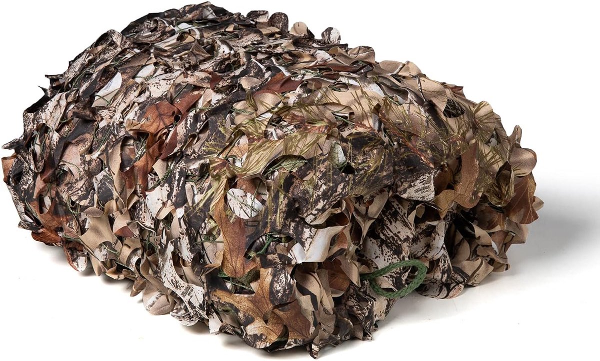 Camouflagenet, zonwering, verschillende maten en kleuren, inkijkbescherming, voor tuin, vrije tijd, camping, party, bar, jachtdecoratie