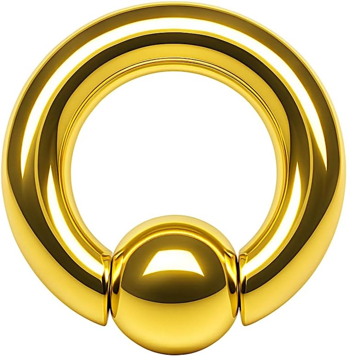 XXL 3-8 mm Klemkogel-Ring Dik Groot Chirurgen Staal 316L Roestvrij Staal Neus Oor Intieme Borst BCR Piercing Segment-Ring Bal-Closure