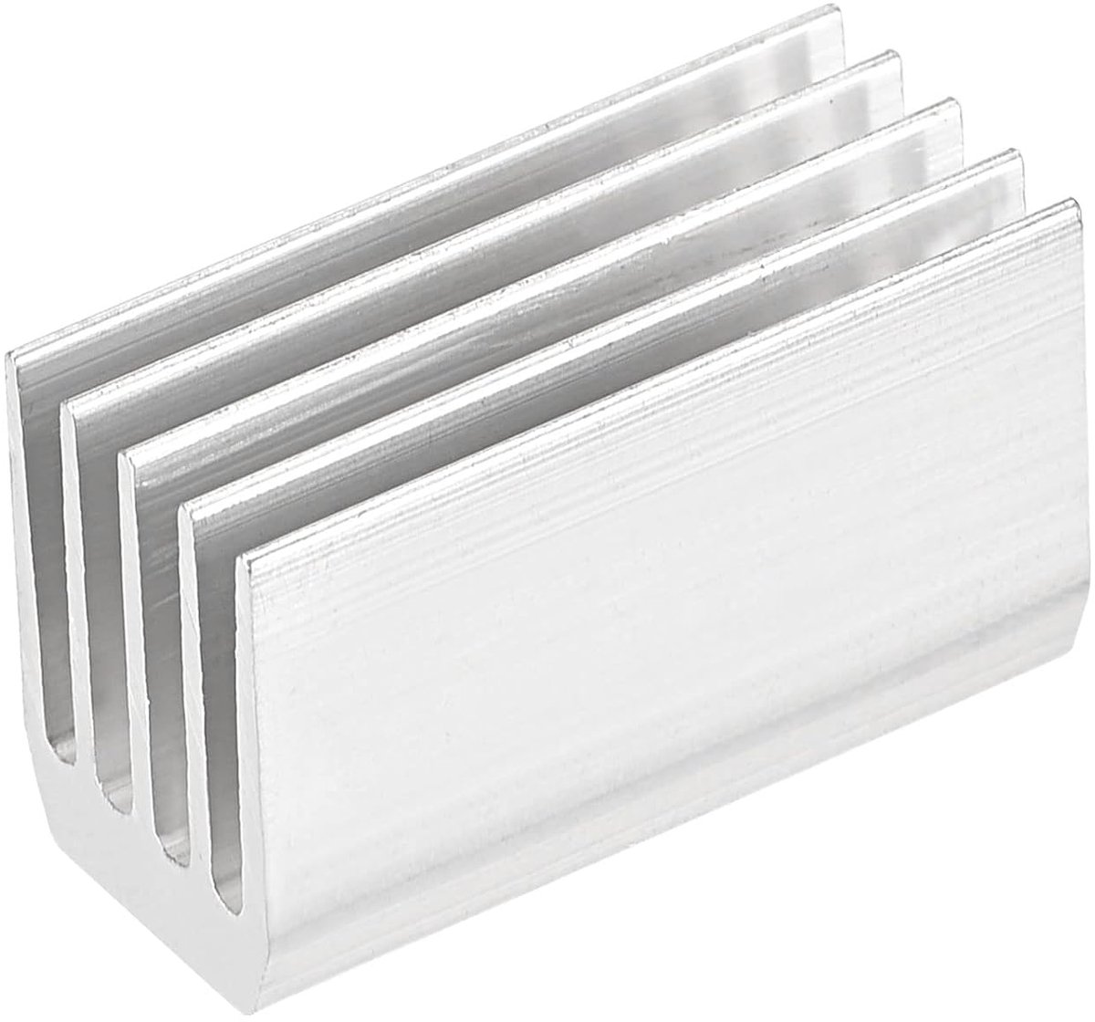 sourcing map 6 stuks elektronische warmteafvoer koeler aluminium koellichaam 20x9x12mm voor CPU Silver Tone