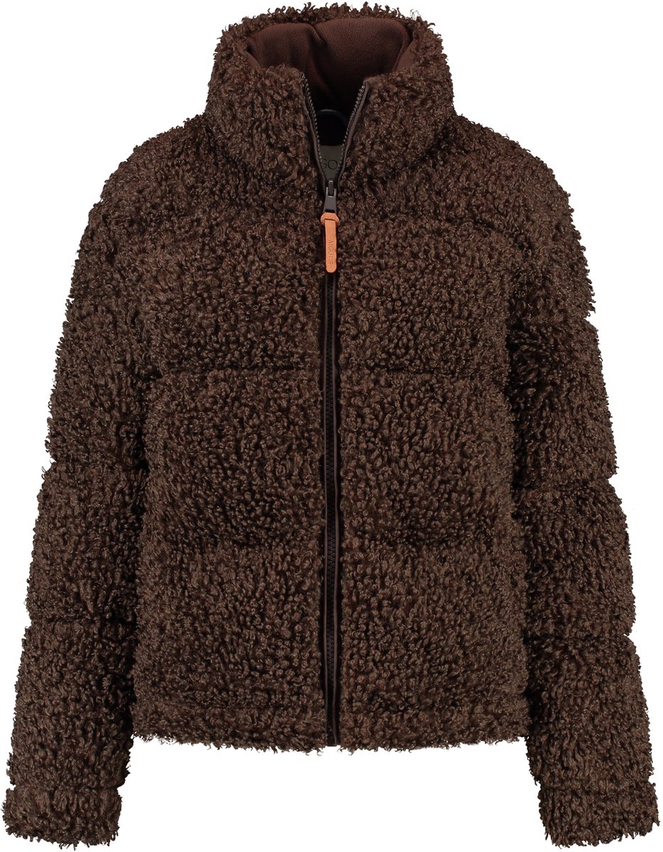 MGO Bente Dames Pufferjas Teddy Donkerbruin