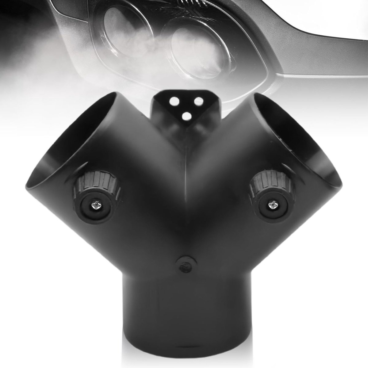 Luchtverwarmer diesel staande verwarming, accessoires, 75 mm, staande verwarming, diesel, type Y, dieselverwarming, accessoires met 2 verstelbare ventielen, autoverwarming, buisleiding voor
