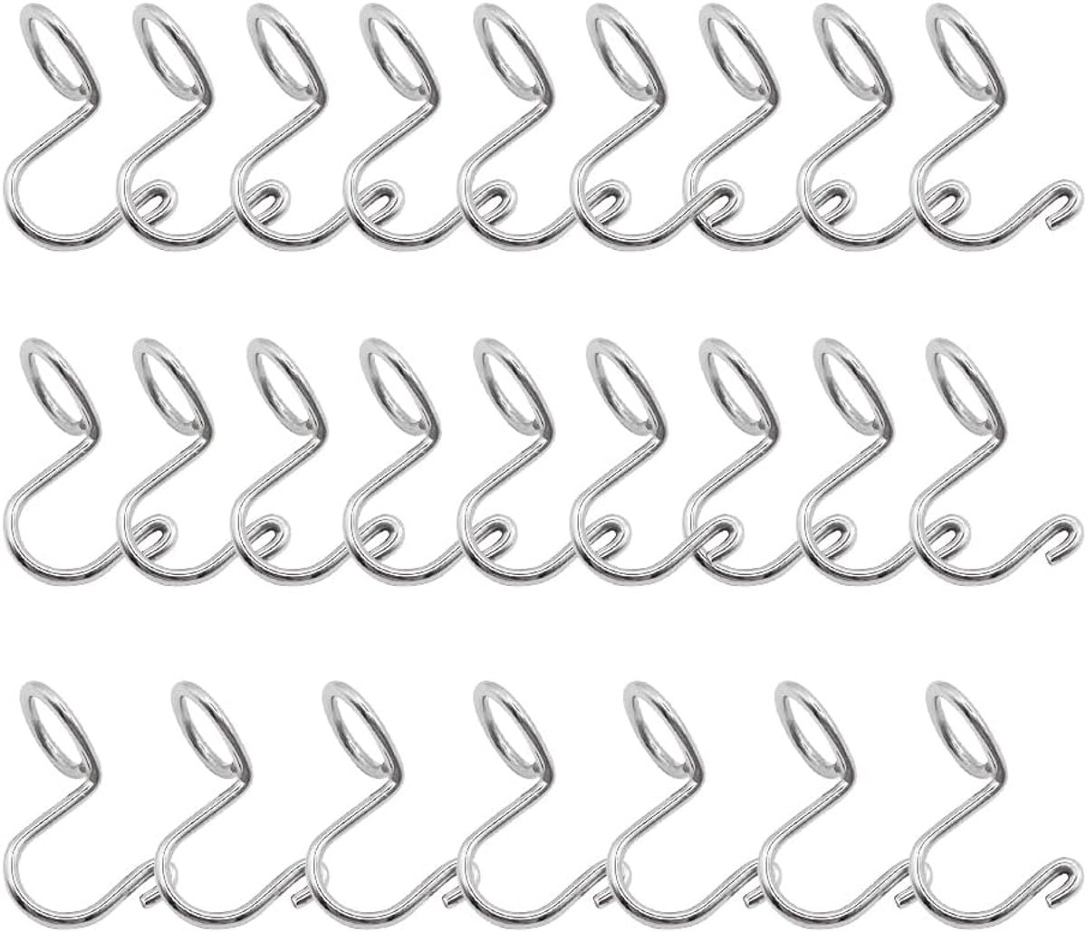SnelShoppen - 25 Stuks Mini Cascading Kledinghangers met Verbinding Haakjes - Ideaal voor Kledingopslag in de Kast, Hoge Kwaliteit, Compact, Organisee