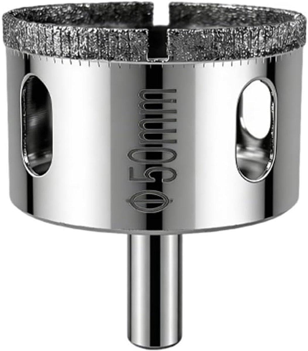 SnelShoppen - Diamant Boor Bit voor Tegels, Glas, Marmer, Keramiek - 50mm - Ideaal voor Hoekslijpers - Snelle en Efficiënte Snede