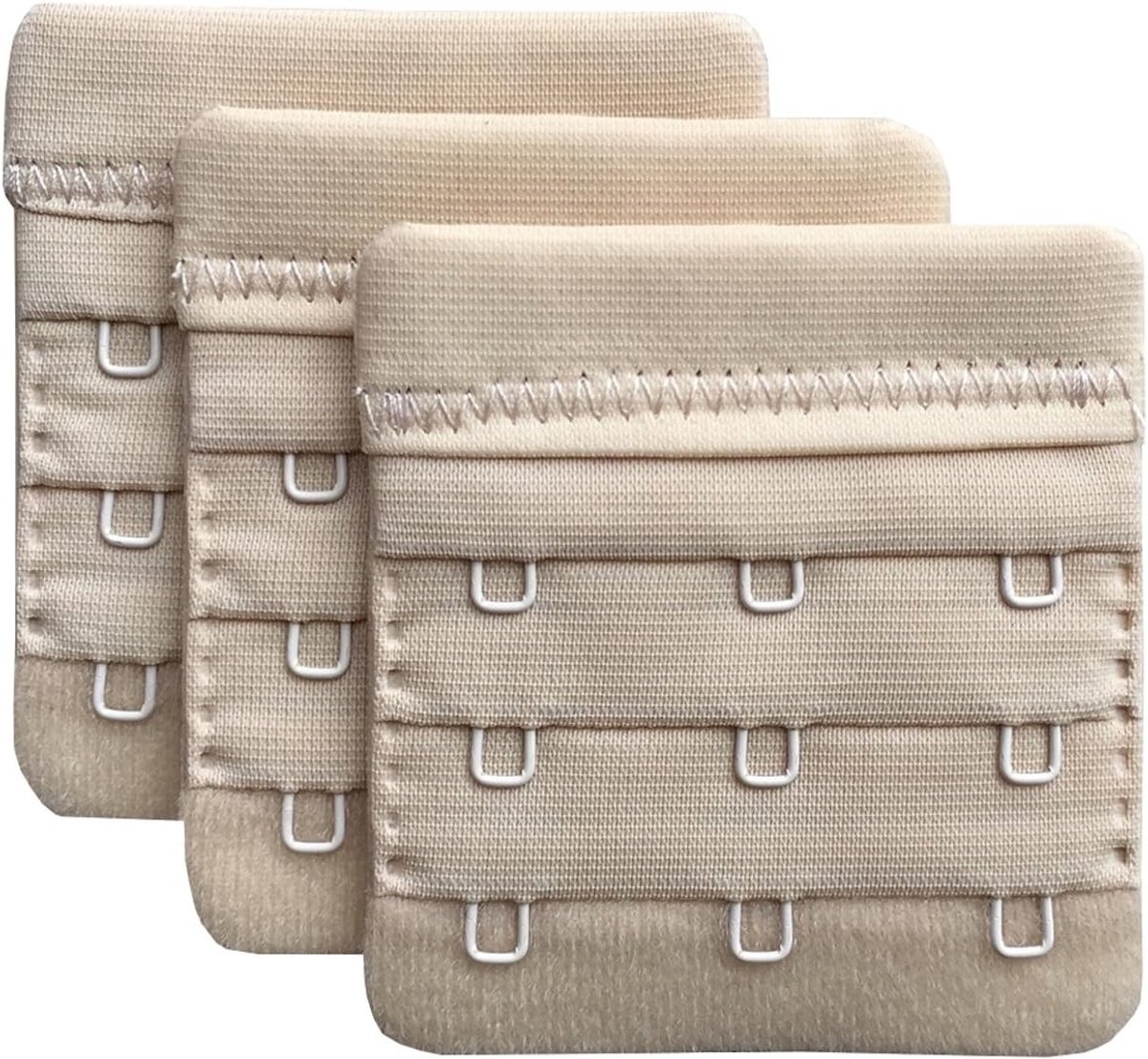 Driedelige Bh Verlengingen voor Vrouwen met 3 Haakjes, Ideaal voor Comfort en Pasvorm, 6cm x 5.8cm
