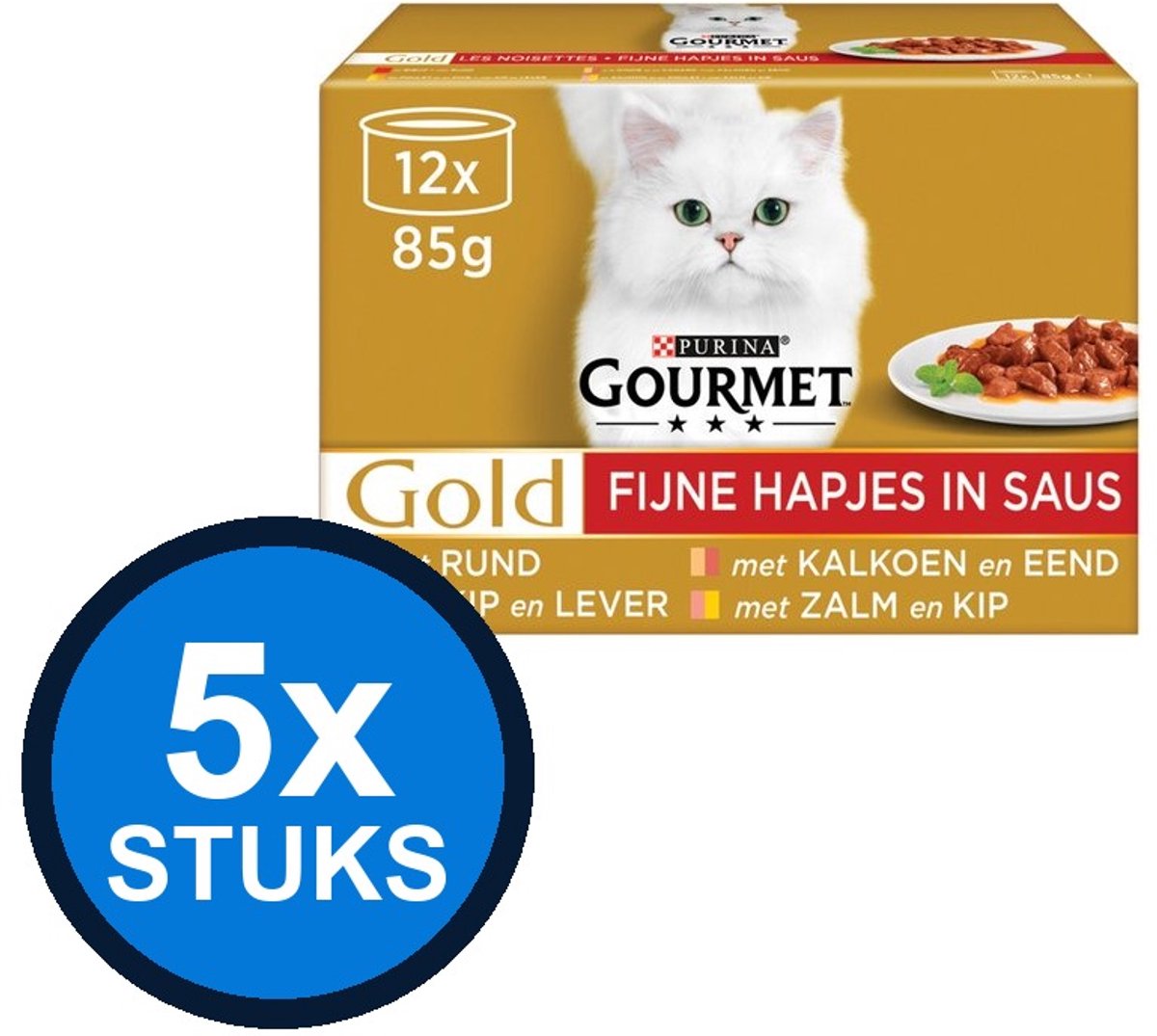 Gourmet Gourmet - Gold blik fijne hapjes mp 12x85gr