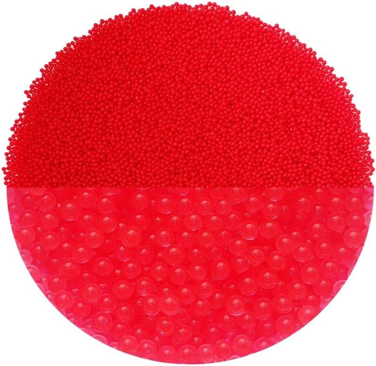 SnelShoppen - Water Retaining Deco Pellets Rood 100g - Decoratie voor Bloemen en Planten - 10L - Biologisch Afbreekbaar en Herbruikbaar - Perfect voor