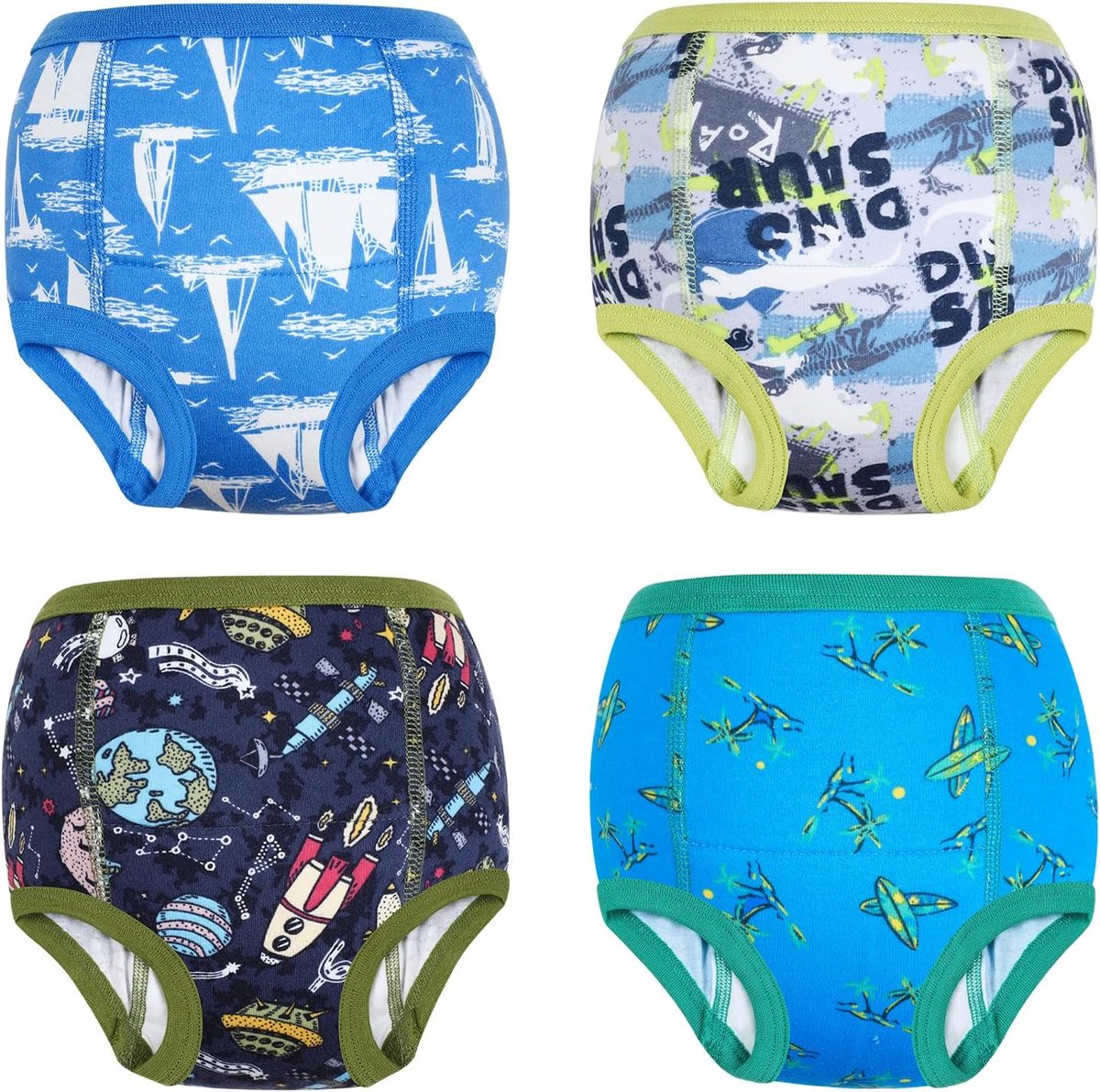 SnelShoppen - Training pants voor Baby - 4 stuks zachte absorptie onderbroekjes voor kinderen, ideaal voor toilettraining jongens 3 jaar