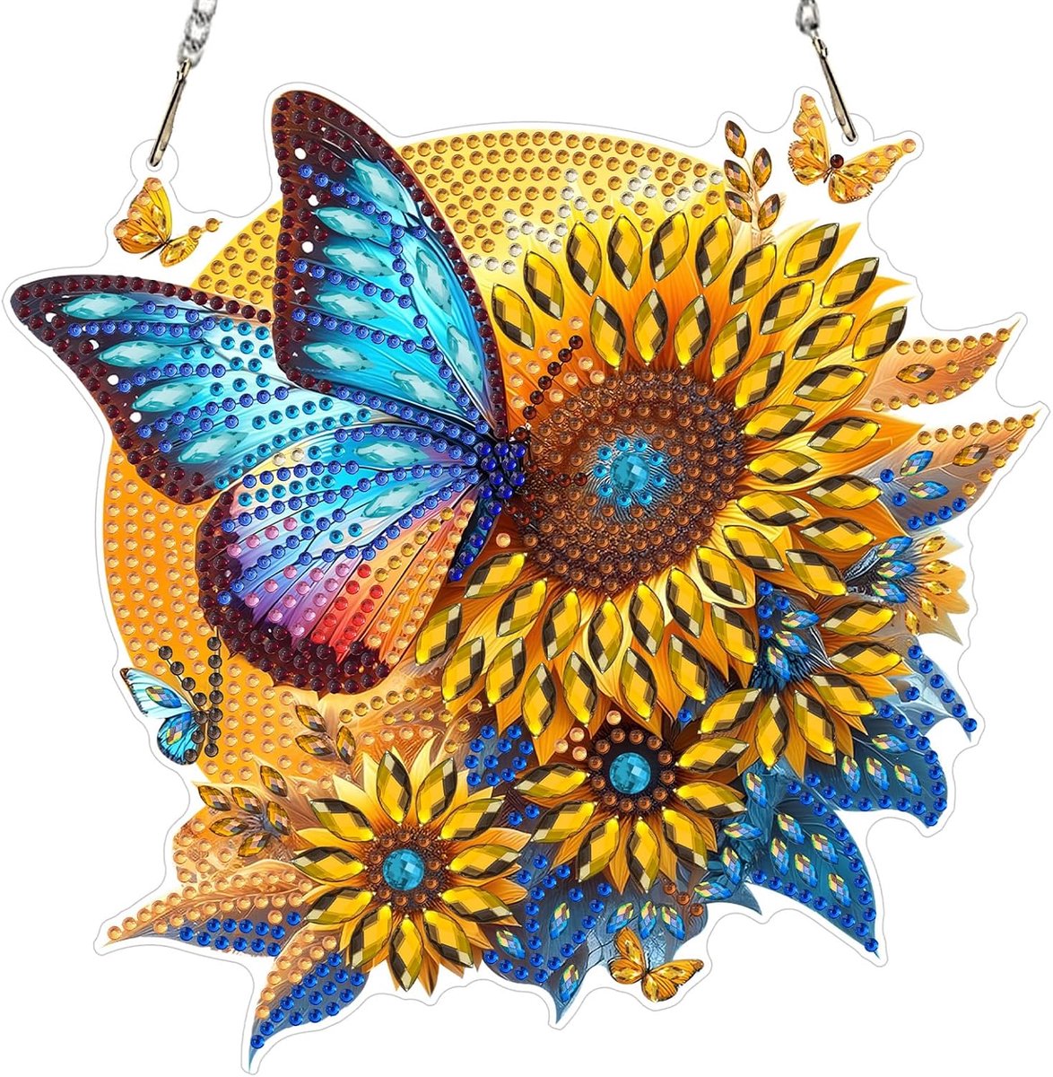 SnelShoppen - Diamond Art Hanging Kits voor Volwassenen en Beginners - DIY Acryl Speciale Vorm Kristal Diamant Kunst Schilderij Ornament voor Wanddeco
