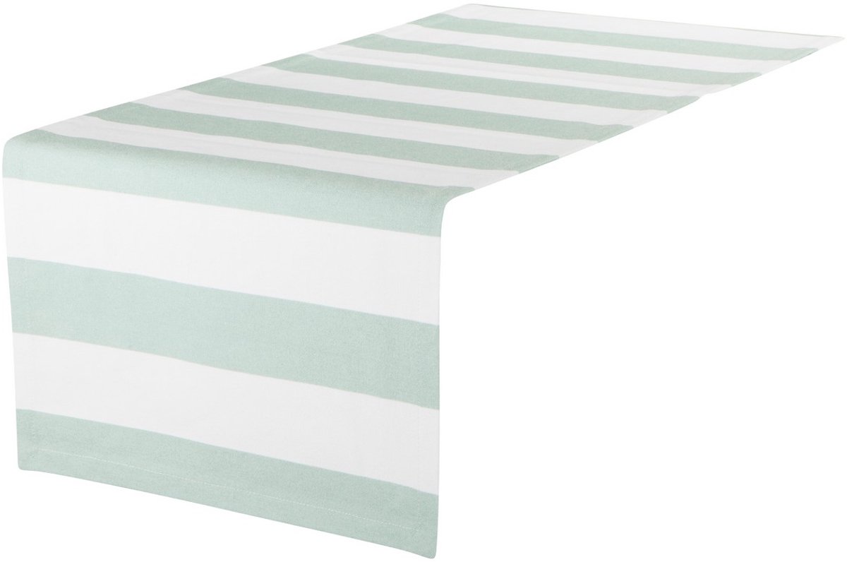 Mireille Tafelloper mint groen 42x142cm