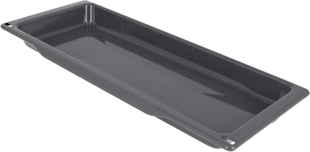 Grill Pan Bakplaat Koken Enamel coating 455 x 186 mm Zwart