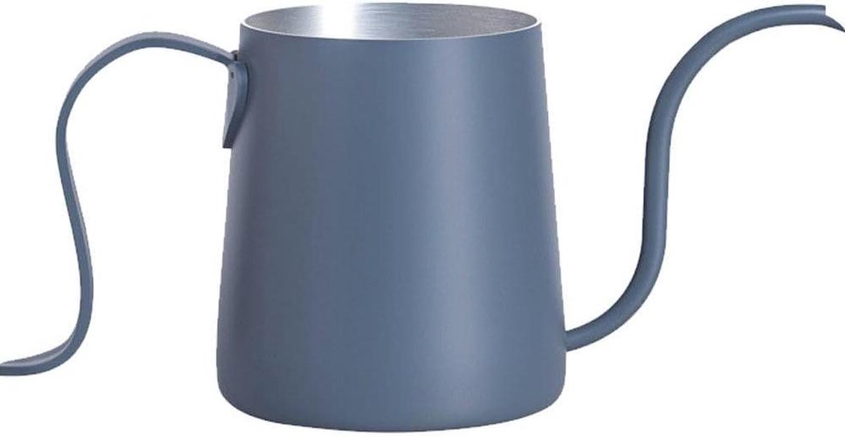 Koffie Waterkoker - Mini Drip Pot - Koffie Bereiden - Zwanenhals Uitloop - 250 ml - Blauw
