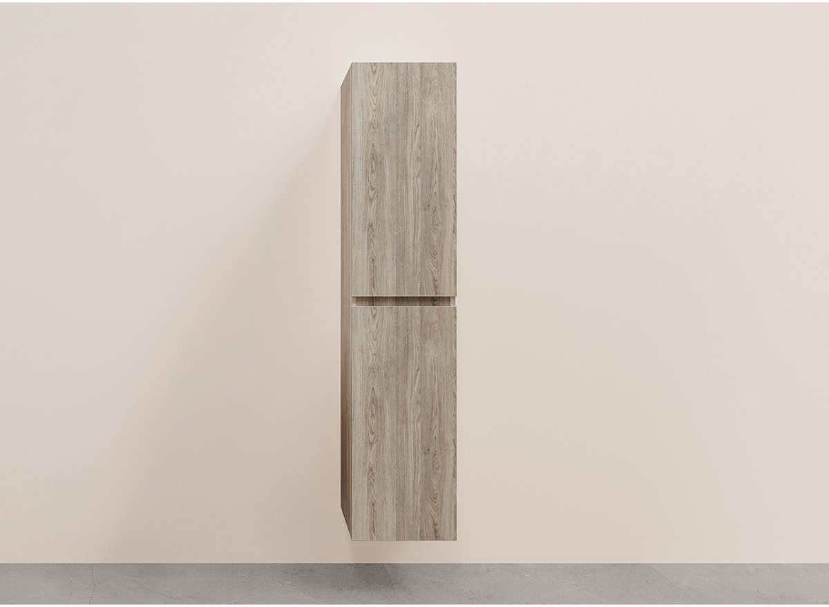 Wiesbaden Alvara Kolomkast - 160x35x35cm - Grijs Eiken