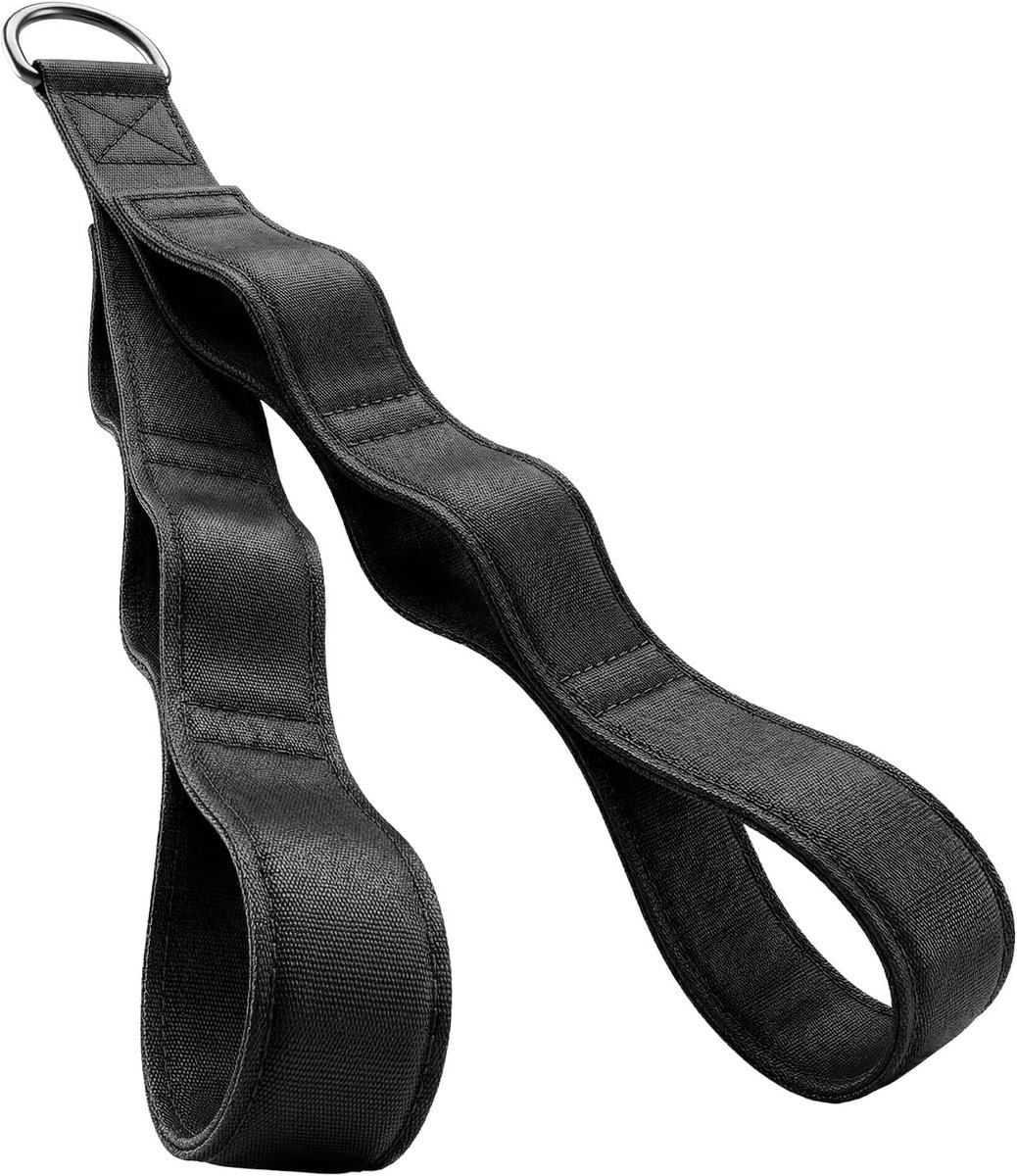 SnelShoppen - Tricepstouw Kabel Bevestiging, Triceps Pull-Down Touw, Verstelbare Lengte, Antislip Rubber, Slijtvast Polyester, Ideaal voor Push-Downs