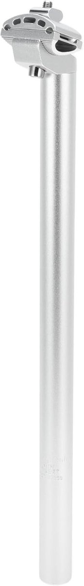 Verstelbaar Fietszadel van Aluminiumlegering, 27,2 x 450 mm, Zilverkleurig, Met Bevestigingsclip voor Comfortabel Fietsen