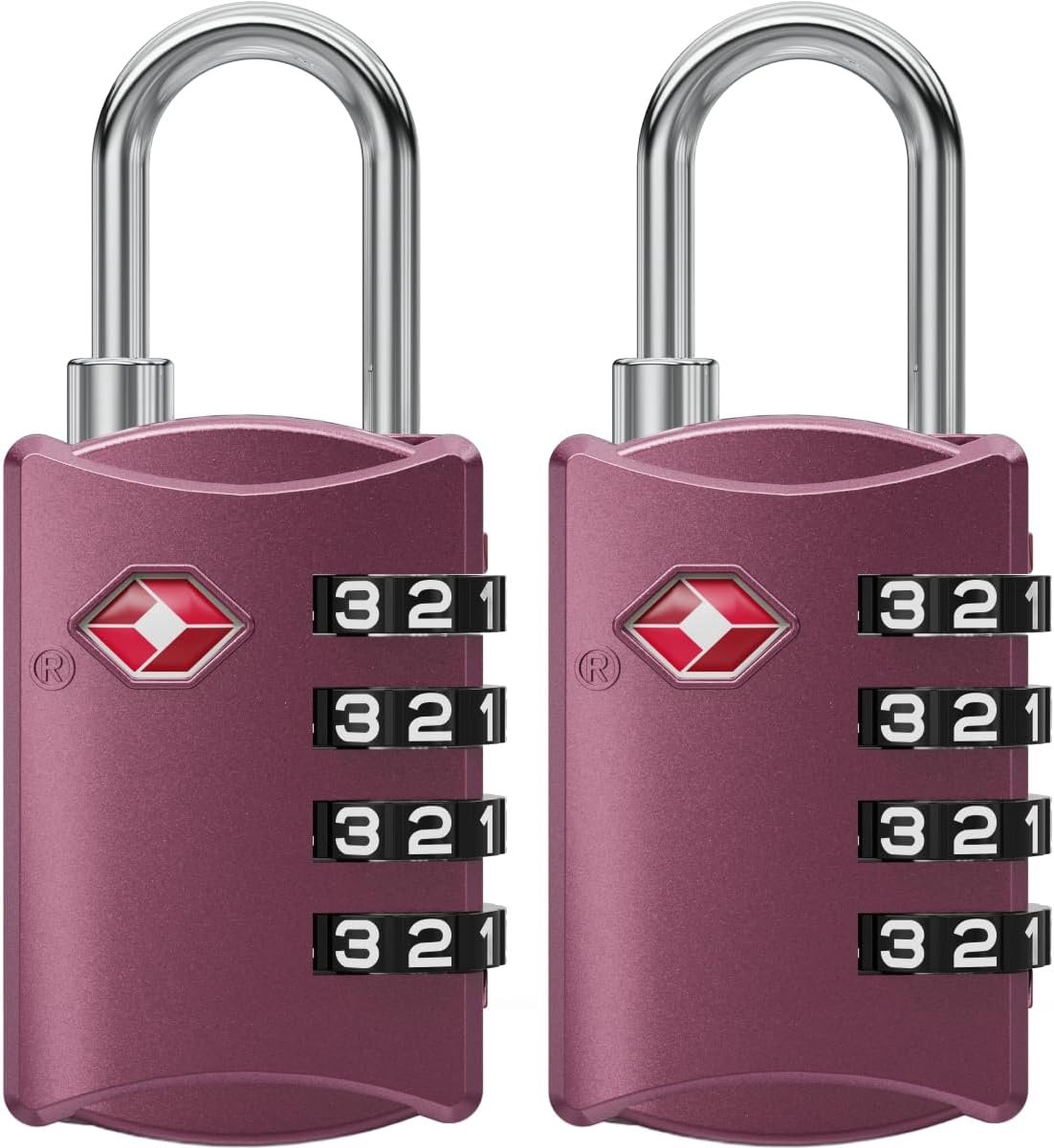 SnelShoppen - TSA-Goedgekeurde Reis Slot - 4-Cijferig Koffer Slot - Geschikt voor USA Reizen - Hangslot voor Koffers, Rugzakken, Handbagage, Reisbagag