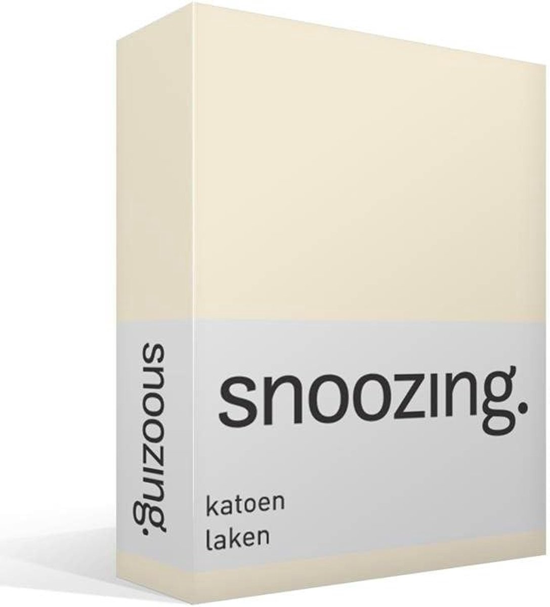SnelShoppen - Luxe Katoenen Dekbedovertrek 200x260cm - Off-white - Perfect voor Woldekens, Zacht, Ademend, Geschikt voor Elk Seizoen