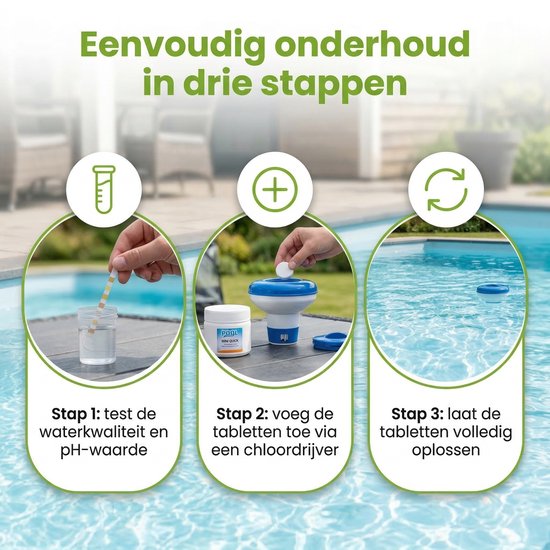 Pool Power Mini Quick Desinfectiemiddel voor Zwembaden - 180 tabletten
