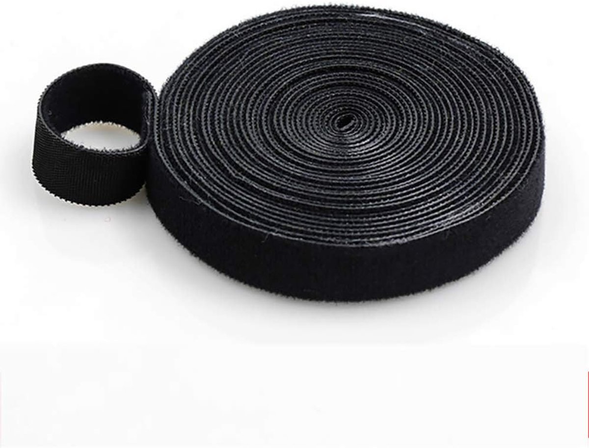 SnelShoppen - 1cm x 5m Zelfklevende Kabelbinders - Herbruikbare Velcro Strips voor Kabelorganisatie - Duurzaam Nylon en Polyester - Rood - Perfect voo