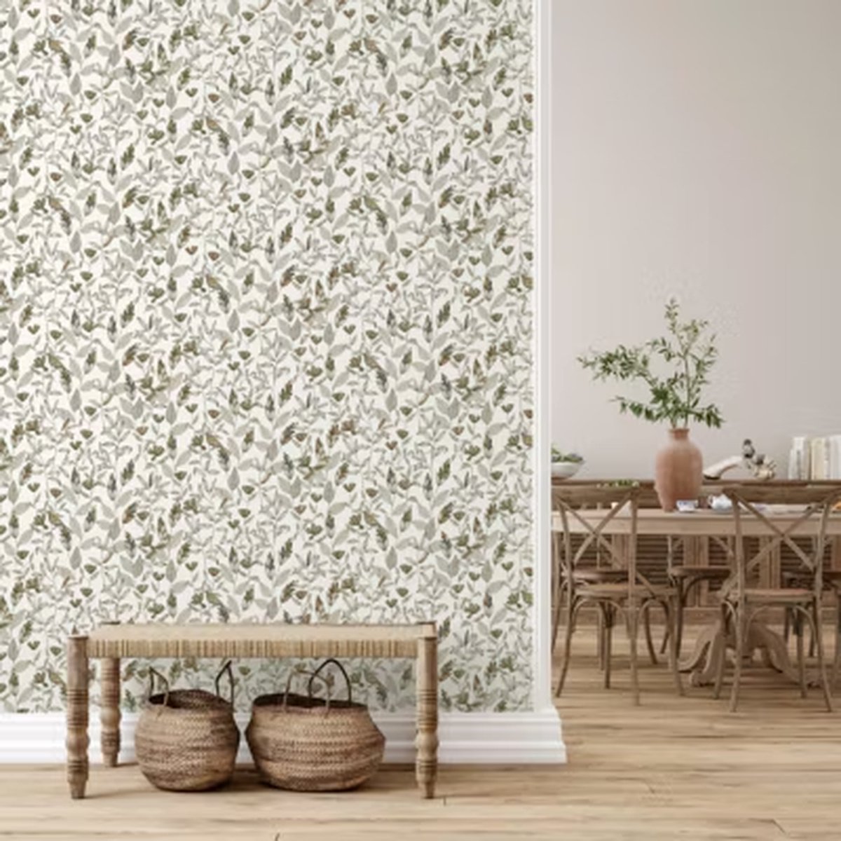 Lutèce – 51246104 – Vinylbehang – Groen / Geel