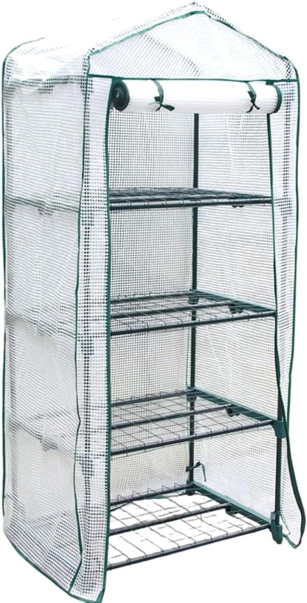 Kasafdekking Vervanging - Plantenkas Cover - Optimale Plantengroei - Weerbestendig Ontwerp - 158x68x49cm - Transparant