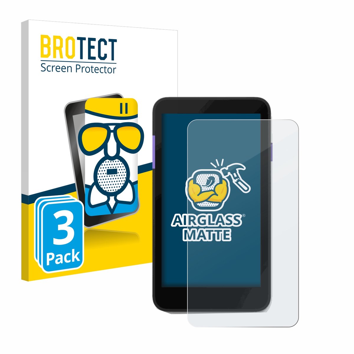 BROTECT - Screenprotector voor Zettle Terminal (by Paypal) - Folie Beschermfolie Beschermglas matte 3 Stuks