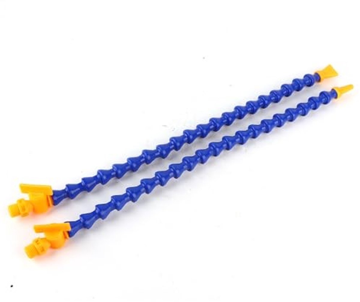 Omgoods - Koelmiddel flexibele koelvloeistofslang - CNC-draaimachine accessoires - Blauw geel - Universele spray - Vervangingsset 12 stuks