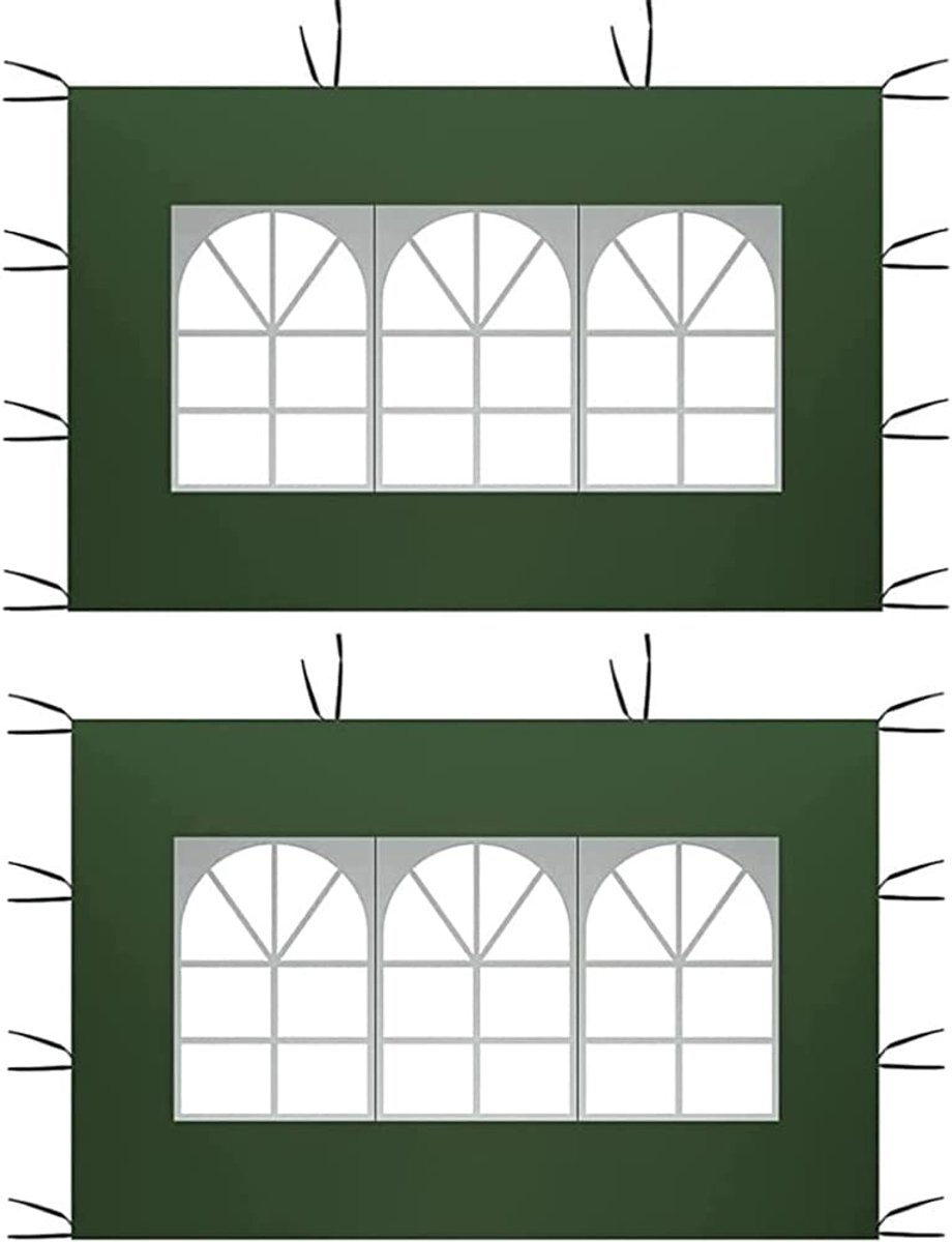 Omgoods - Zijpanelen voor Tuinhuis met PVC Raam - 2 x 3 m Waterdicht
