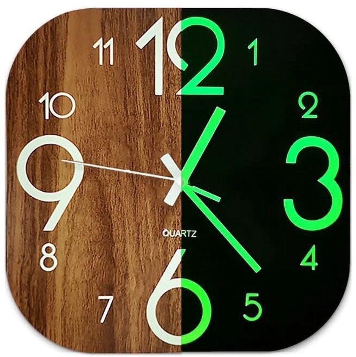 Omgoods - Luminous Wandklok 30 cm - Stil en Batterijgevoed