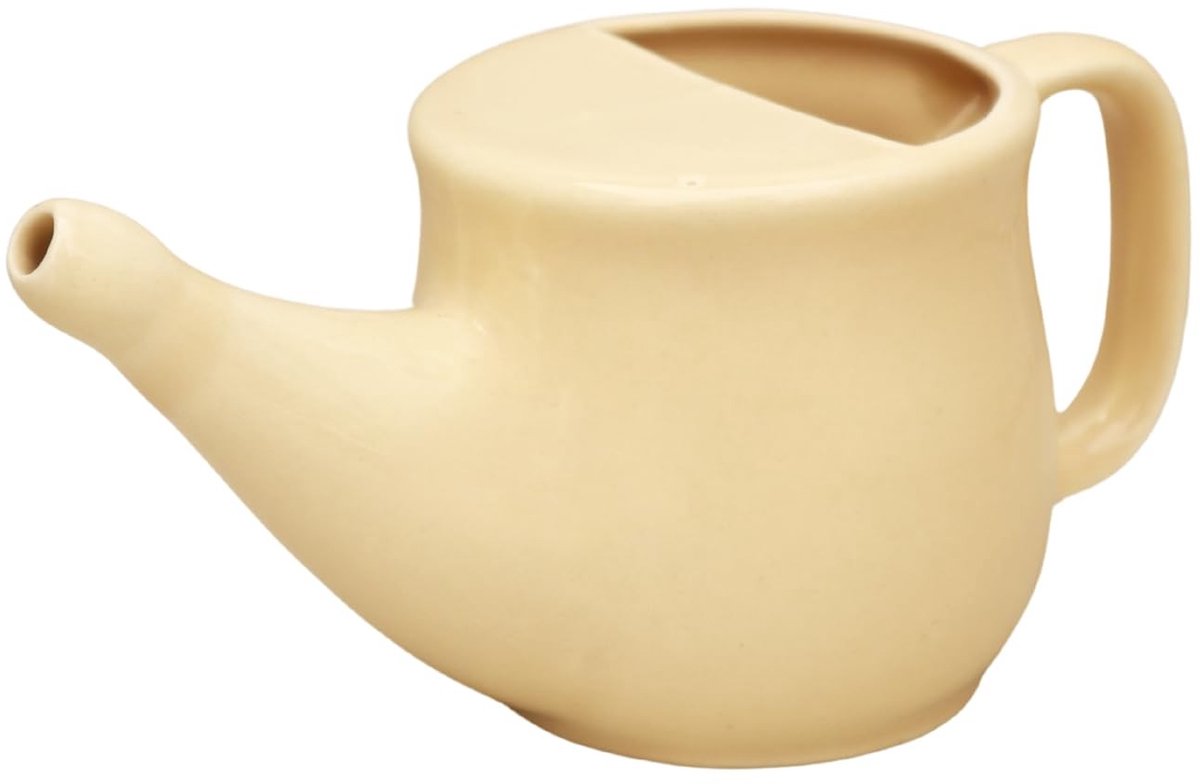 Omgoods - Spill Proof Keramische Neti Pot voor Neusreiniging