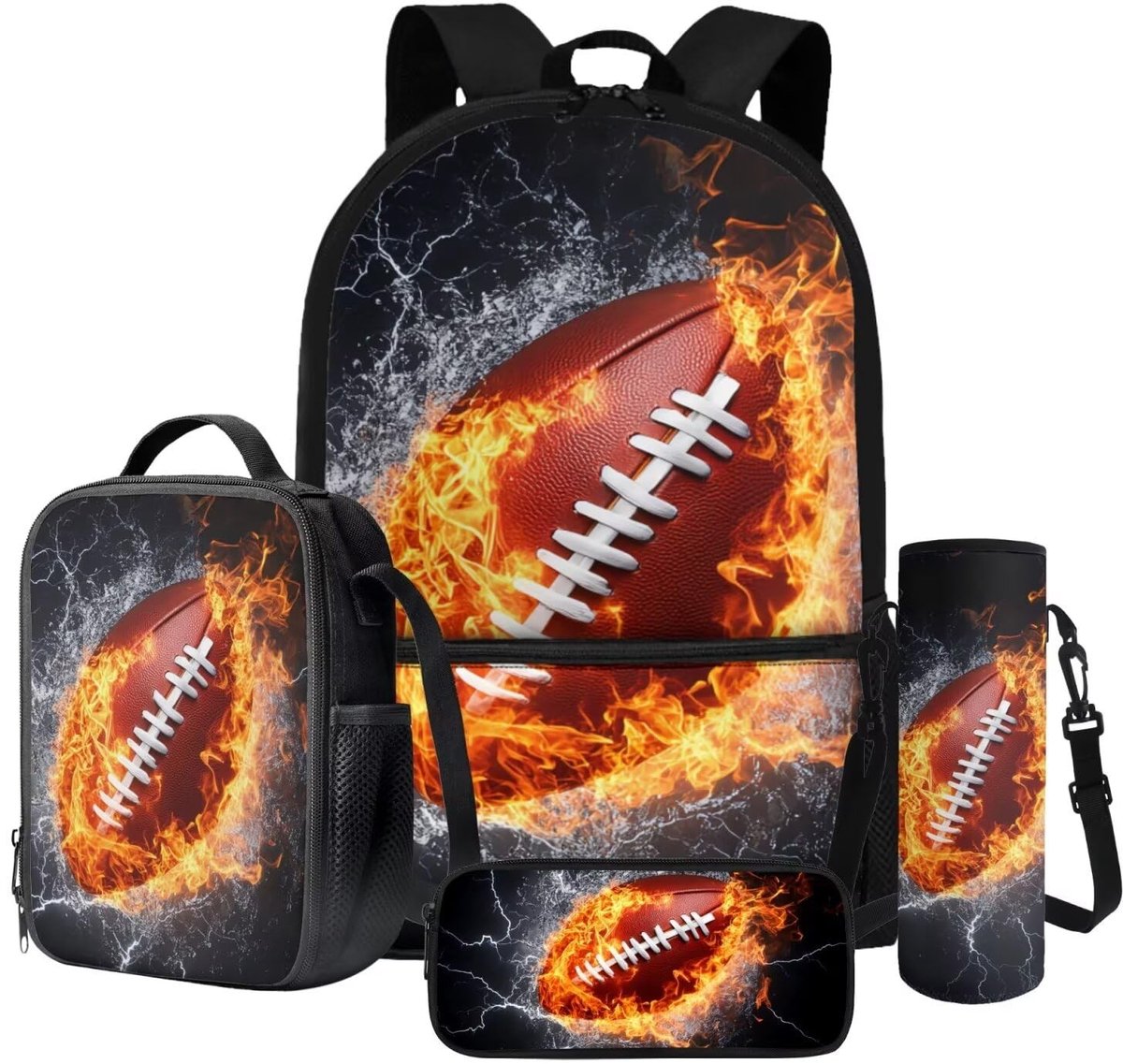 Omgoods - 4-in-1 Schooltas voor Kinderen - Inclusief Lunchbox en Waterfleshouder