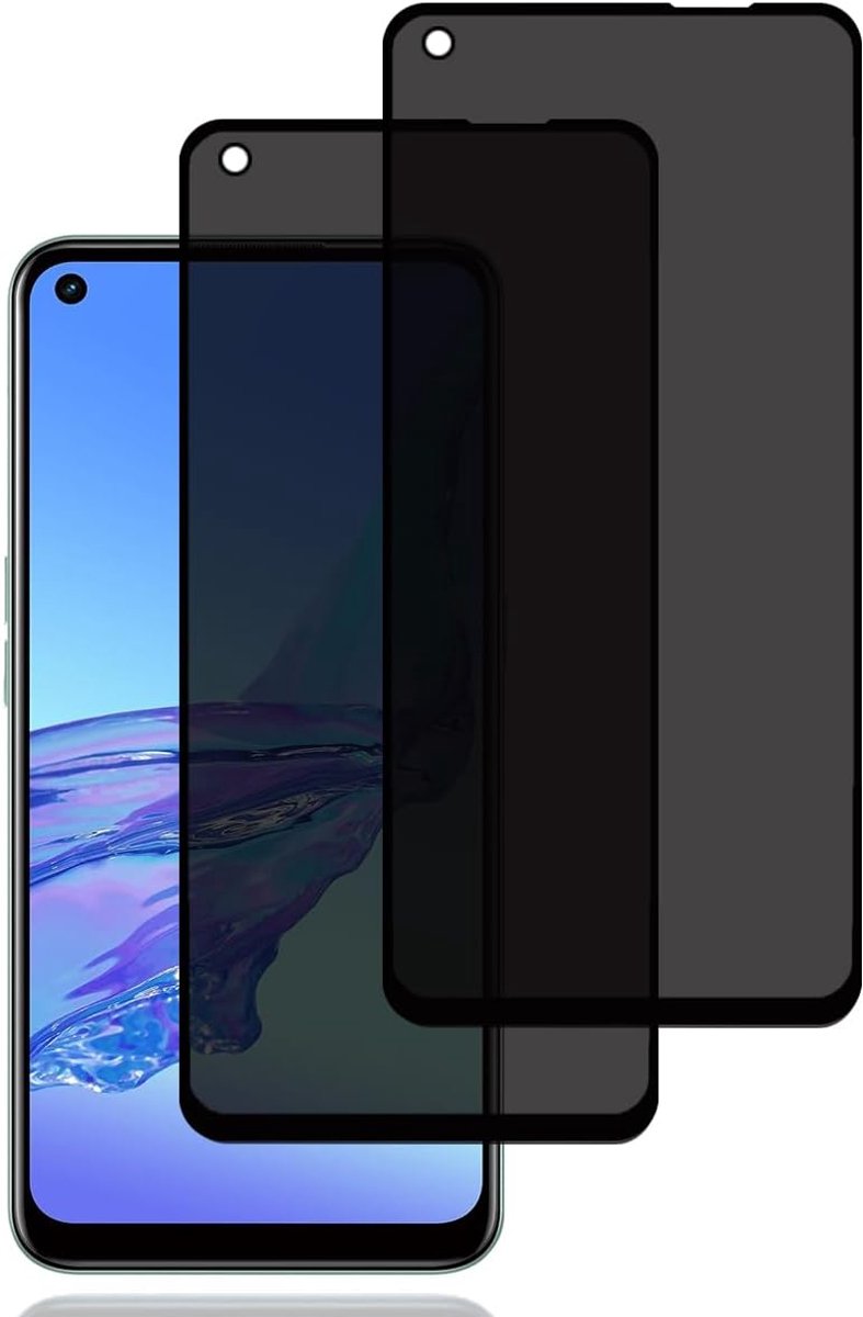Screen Protector voor Oppo A53/Oppo A53s [2 stuks] | anti-spy gehard glas film,9H hardheid,krasbestendig,hoge gevoeligheid,anti-spy schermbeschermer voor Oppo A53/Oppo A53s