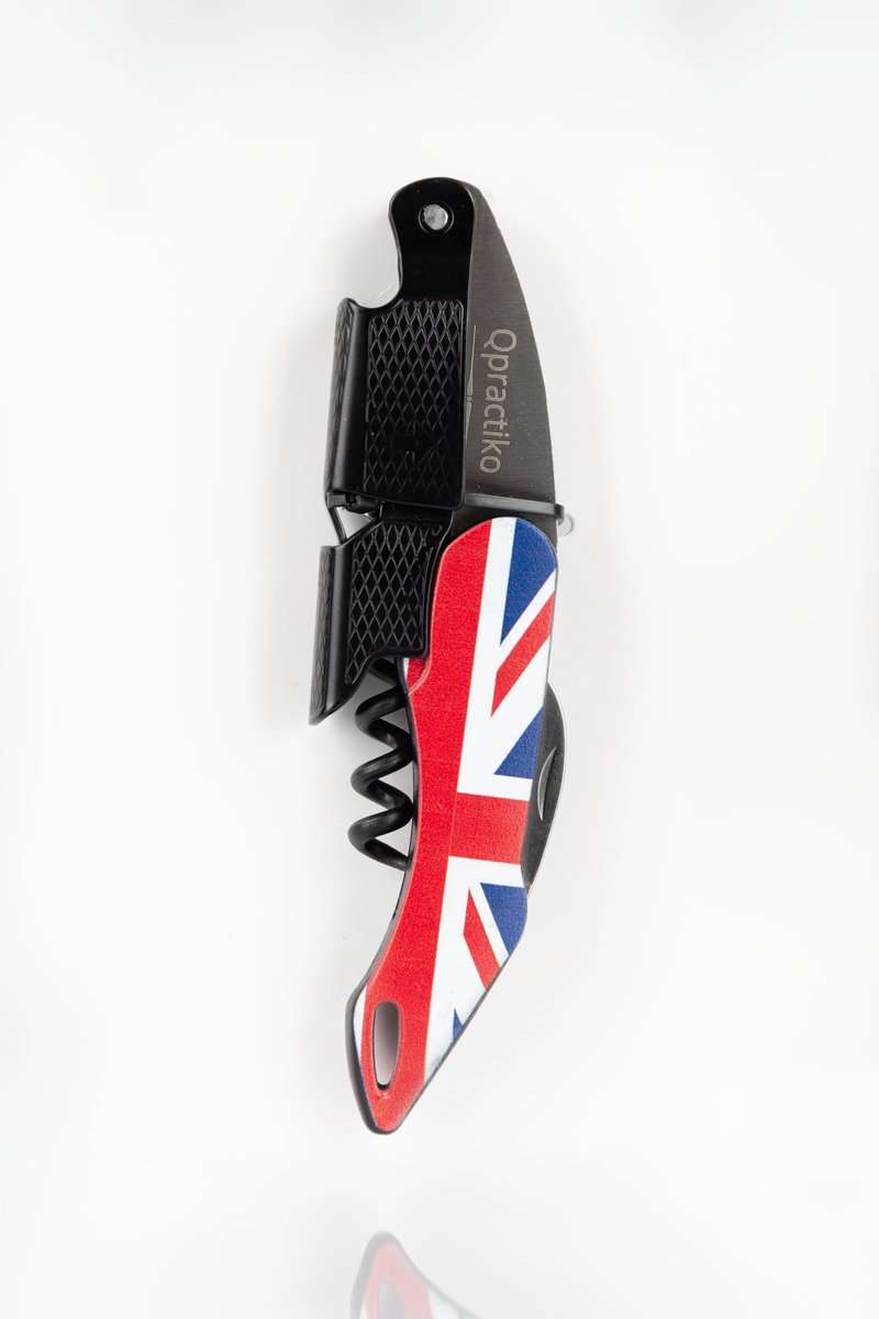 Omgoods - Professionele Kurkentrekker met Union Flag Design - en ABS