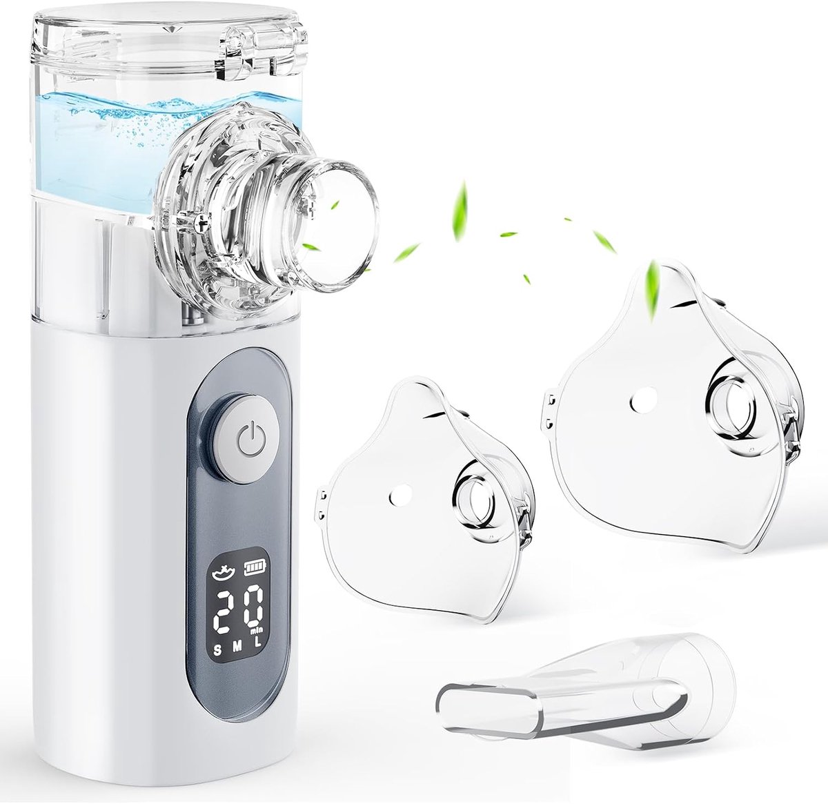 Mesh Nebulizer for Adults & Kids - 3 Adjustable Modes, Rechargeable Handheld, Auto Shut-Off & Self-Cleaning for Home, Office & Travel