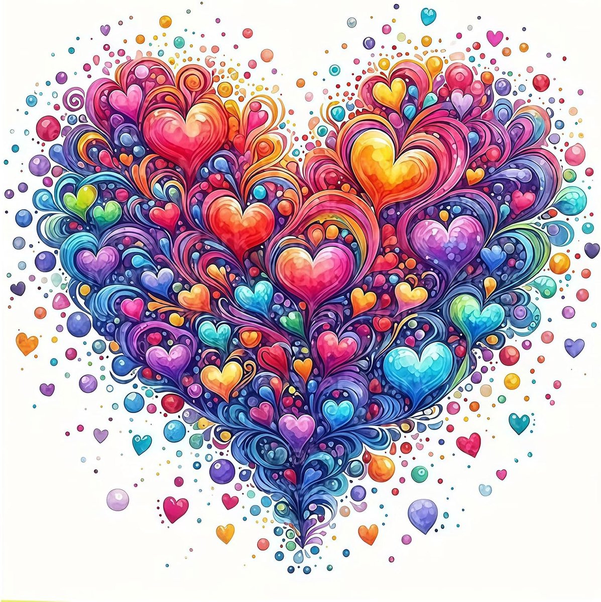 Diamond Art Kits, Diamond Painting Volwassenen Hartmotief, Diamantschilderij 5D Volledig Ingeplakt, Diamond Painting Set voor Muurdecoratie
